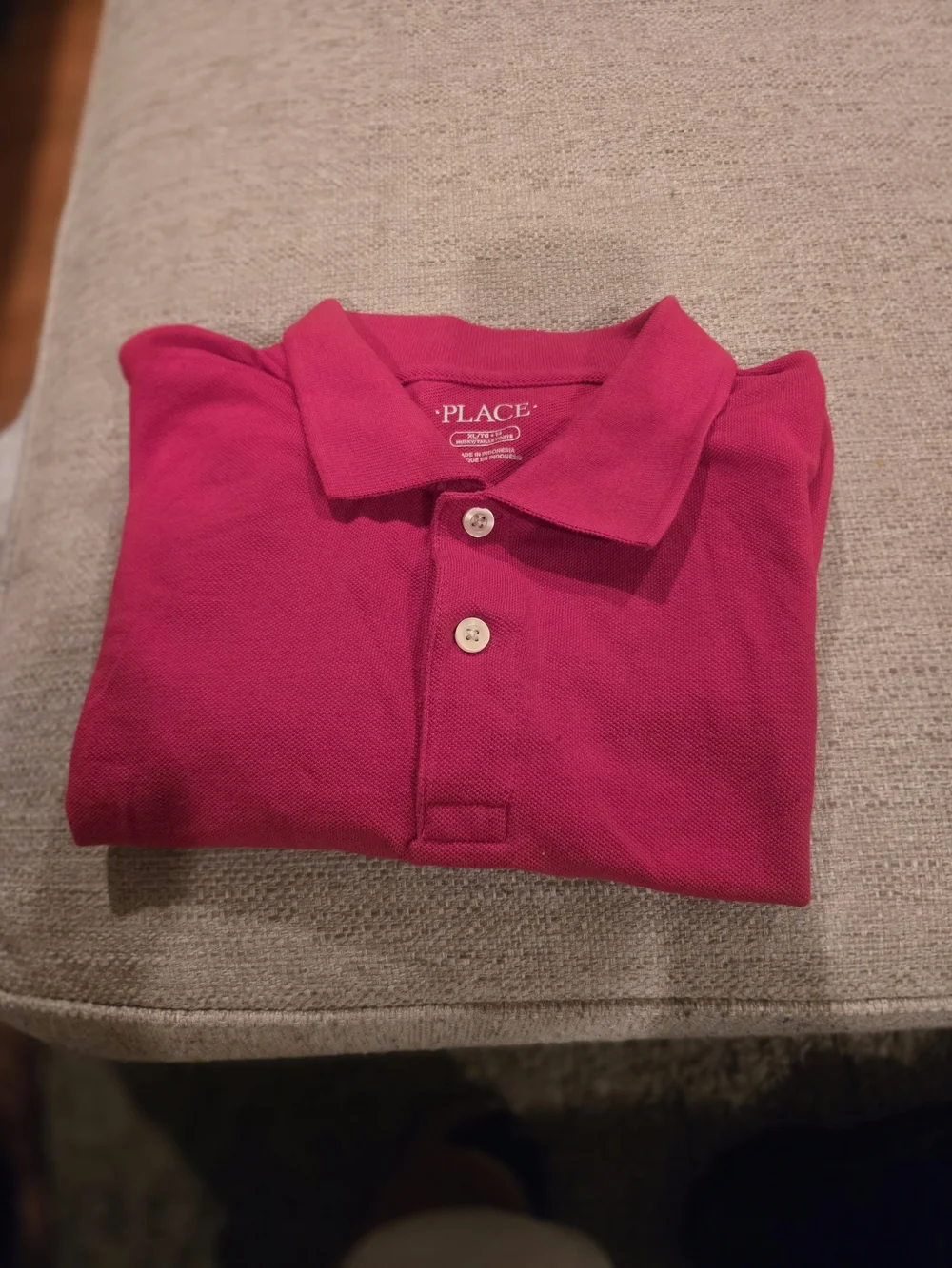 The Children's Place Bright Red And Blue Polo Top
